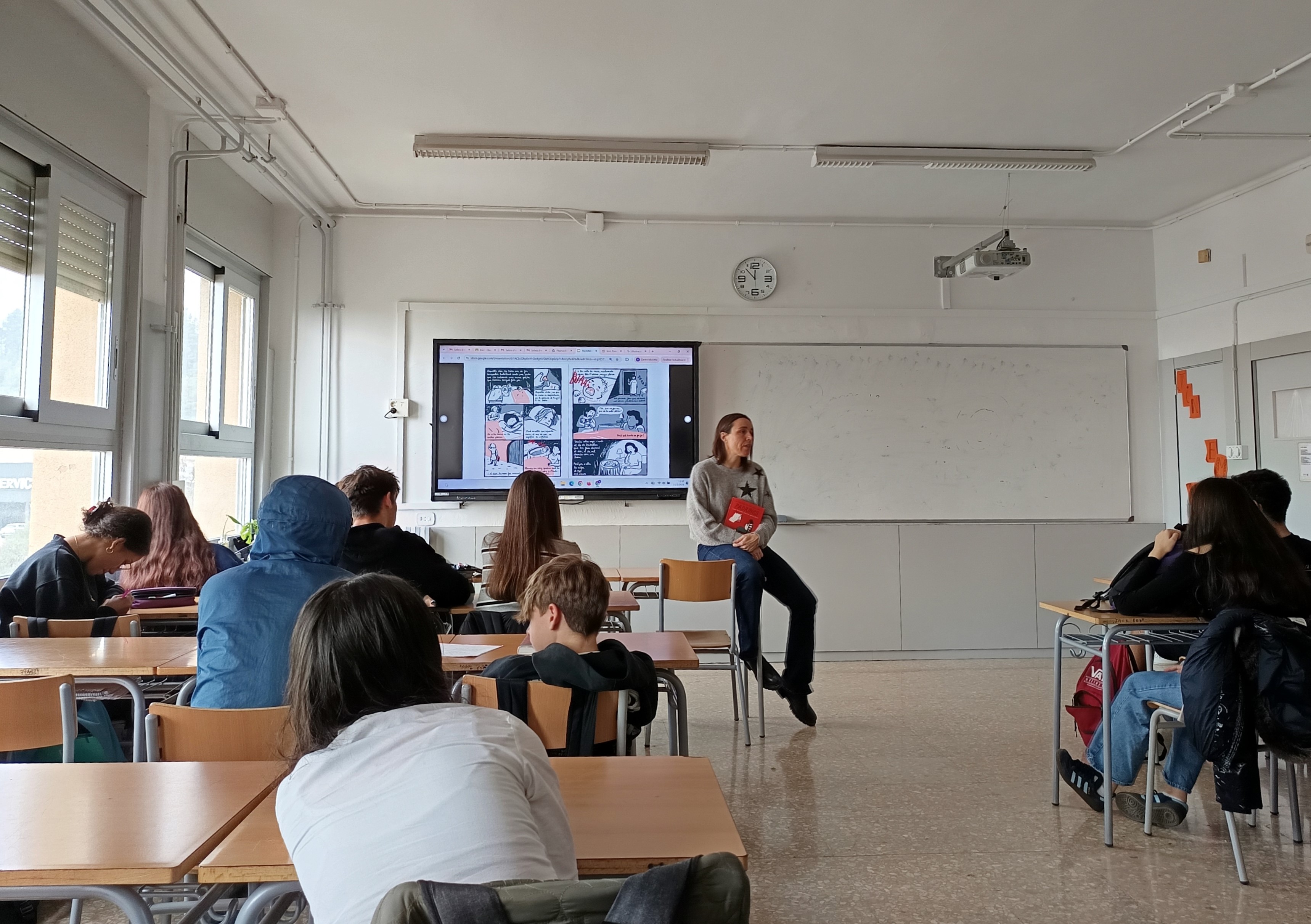 Debat a l'Institut Joan Oró sobre Padrines (foto 2)
